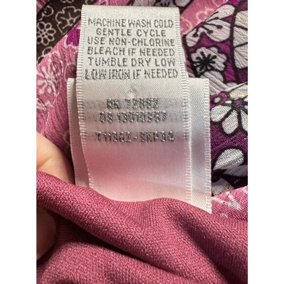 Y2K Fairy Grunge Boho Paisley Floral Tank Top Sz L Sheer Overlay Retro Ribbon - Picture 6 of 6